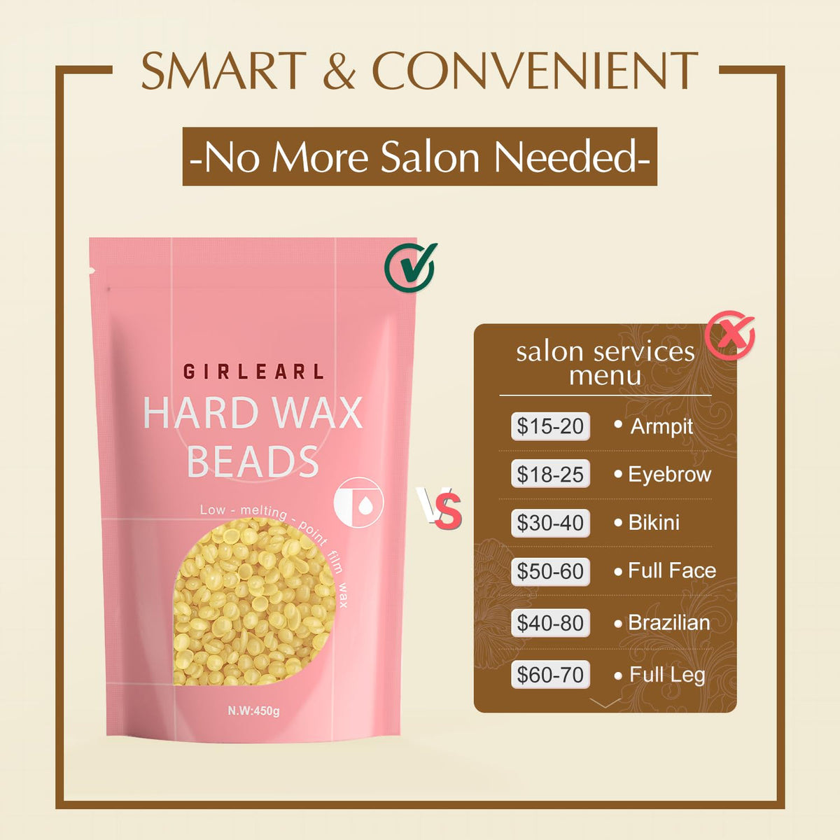 GIRLEARLE Hard Wax Beads easy cleanup demonstration
