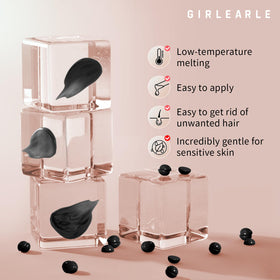 GIRLEARLE Hard Wax Beads in a melting pot