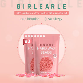 GIRLEARLE Rose Wax Beads 1LB bag side view