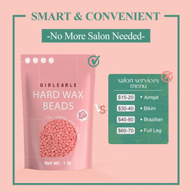 GIRLEARLE wax beads for bikini area waxing