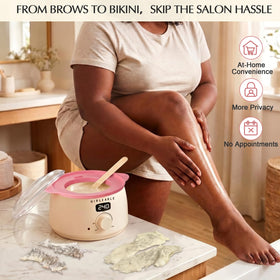 GIRLEARLE waxing kit with wooden applicators and oils