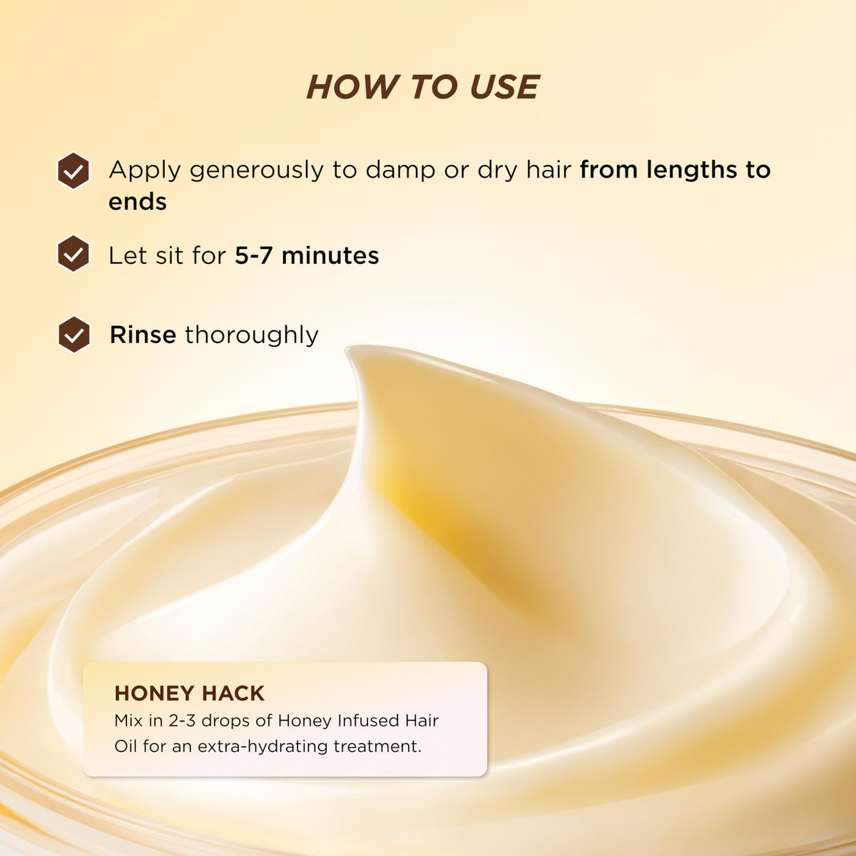 Gisou Honey Gloss Ceramide Therapy Hair Mask with botanical ingredients