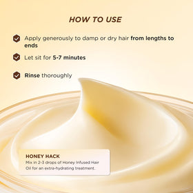 Gisou Honey Gloss Ceramide Therapy Hair Mask with botanical ingredients