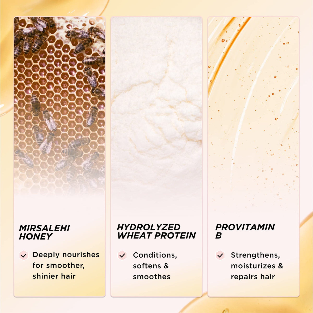 Gisou Honey Infused Hair Mask lid open showing product