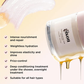 Gisou Honey Infused Hair Mask with honey and flowers