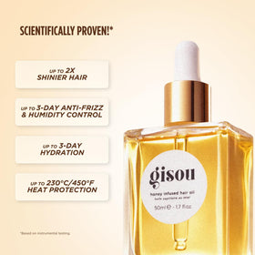 Gisou Honey Infused Hair Oil 0.7 Fl Oz back view