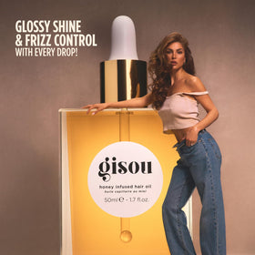 Gisou Honey Infused Hair Oil 0.7 Fl Oz with honey