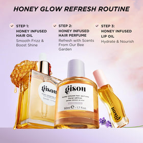 Gisou Honey Infused Hair Perfume Lavender Berry back view