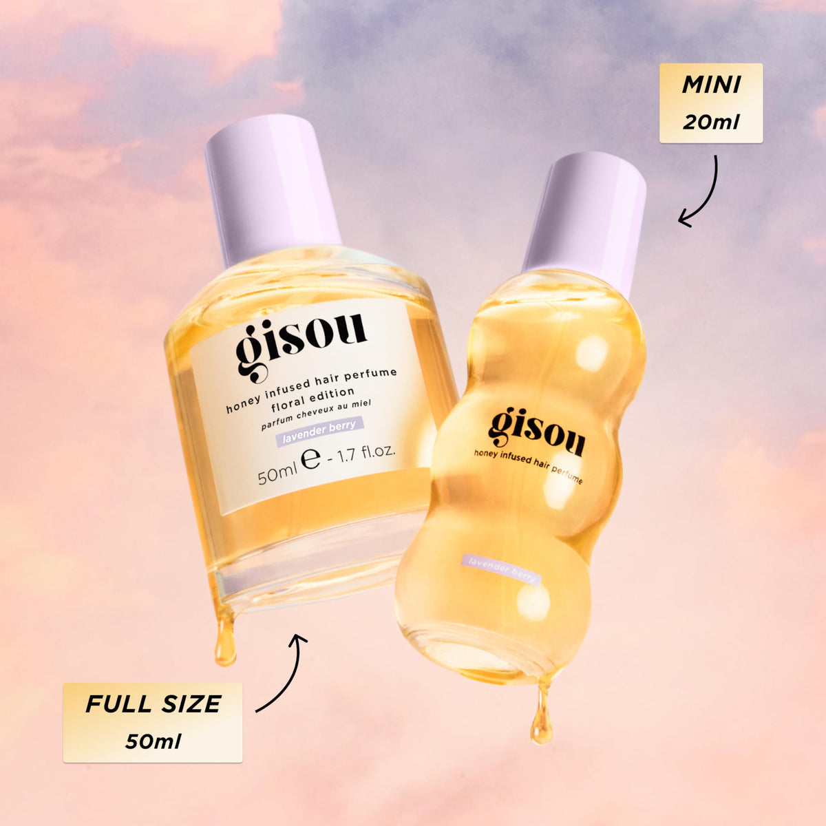Gisou Honey Infused Hair Perfume Lavender Berry spray nozzle