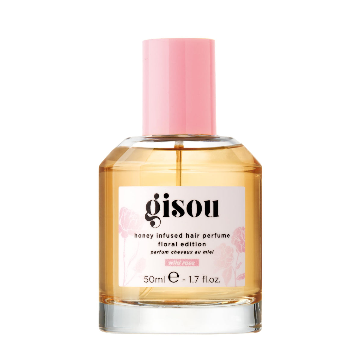 Gisou Honey Infused Hair Perfume Wild Rose front view