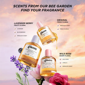Gisou Honey Infused Hair Perfume Wild Rose mist in action