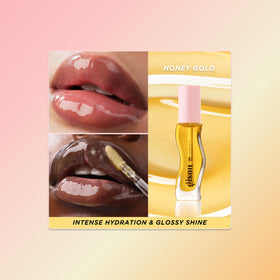 Gisou Honey Infused Lip Oil back view with ingredients listed