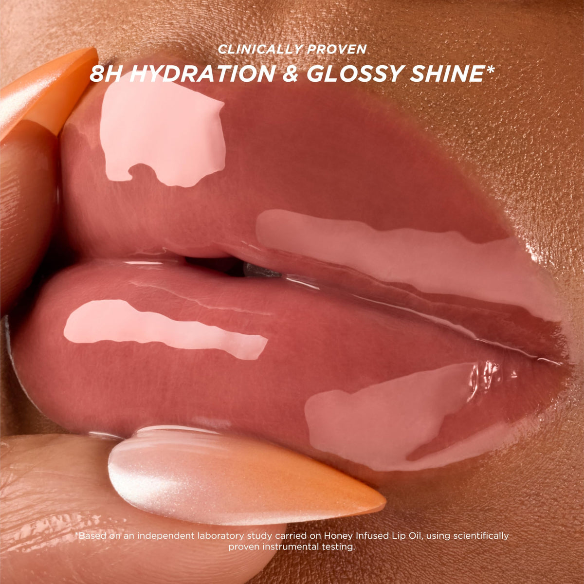 Gisou Honey Infused Lip Oil Bee-llini Peach packaging