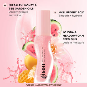 Gisou Honey Infused Lip Oil Watermelon Sugar packaging