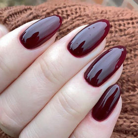 GLAMERMAID Burgundy Red Press on Nails with accessories