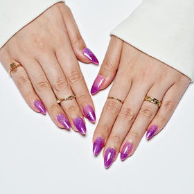 GLAMERMAID press on nails showing double-structure design