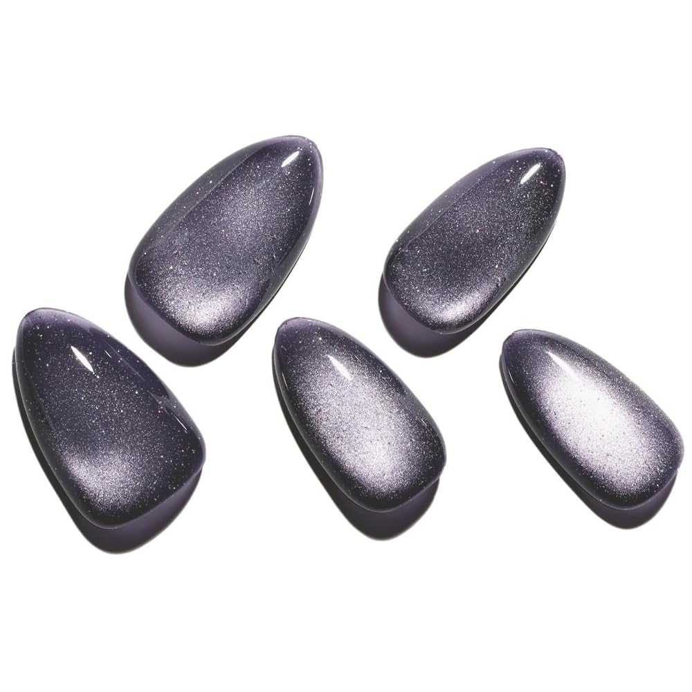 GLAMERMAID Purple Cat Eyes nails displayed on a table