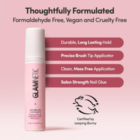 Glamnetic Brush-On Nail Glue 3 Pack in travel kit