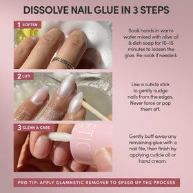 Glamnetic Brush-On Nail Glue 3 Pack packaging details