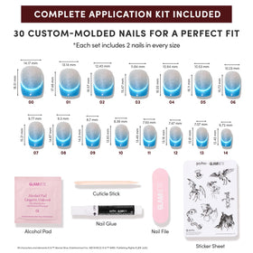 Glamnetic Lumos Press On Nails magical creatures sticker sheet