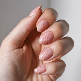Glamnetic Marauder's Map Press On Nails front view with colour-changing design