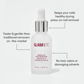 Glamnetic Press On Nail Remover Serum 30ml application process