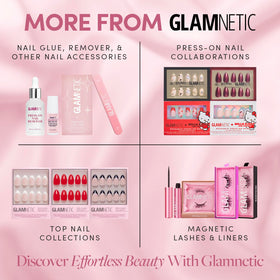 Glamnetic Press On Nail Remover Serum 30ml back view with ingredients