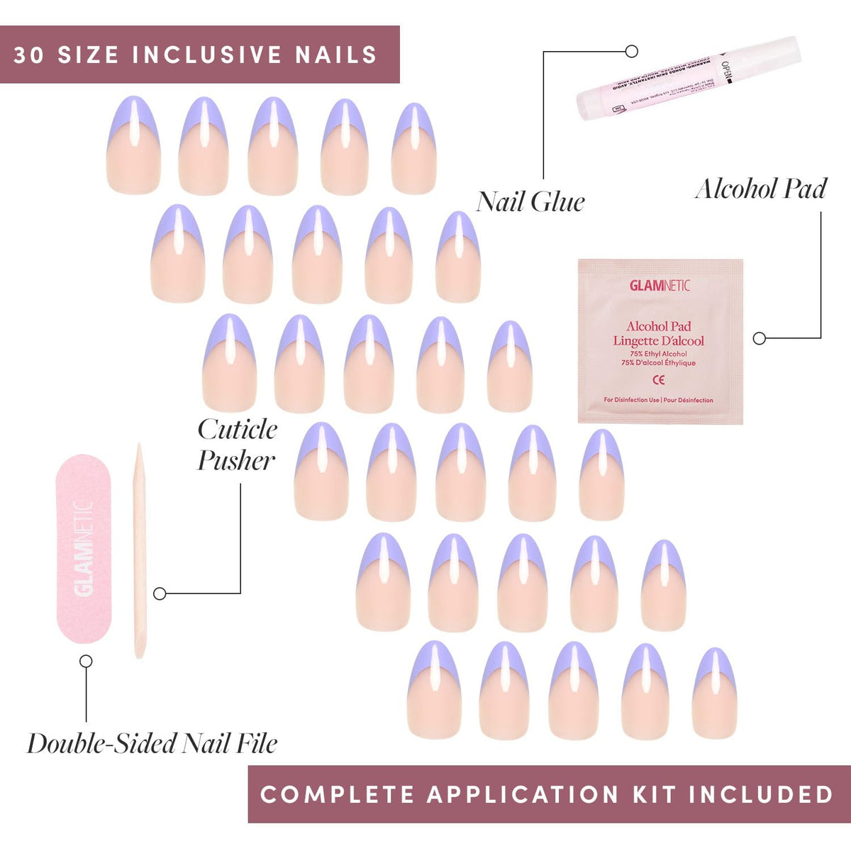Glamnetic Press On Nails application process