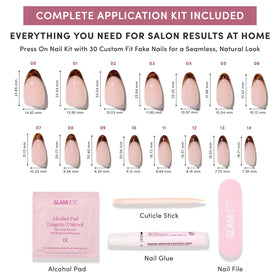 Glamnetic Press On Nails applied on hands for a chic look