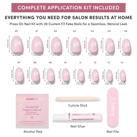 Glamnetic Press On Nails applied on natural nails