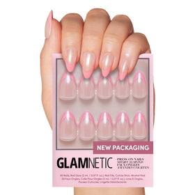 Glamnetic Press On Nails Bubble Gum Glaze full kit front view