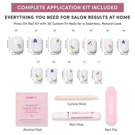 Glamnetic Press On Nails cuticle stick and alcohol pad