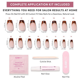 Glamnetic Press On Nails cuticle stick and alcohol pad