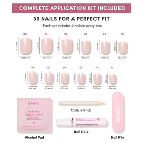 Glamnetic Press On Nails cuticle stick and nail file