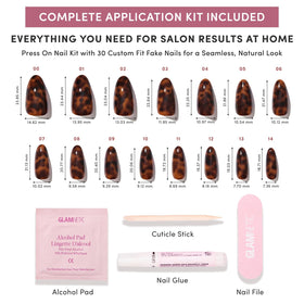 Glamnetic Press On Nails displayed on a hand