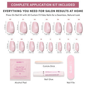 Glamnetic Press On Nails displayed with UV protective coating