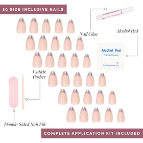 Glamnetic Press On Nails gently soaking hands for removal