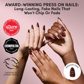Glamnetic Press On Nails glossy finish close-up