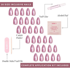 Glamnetic Press On Nails in chic display