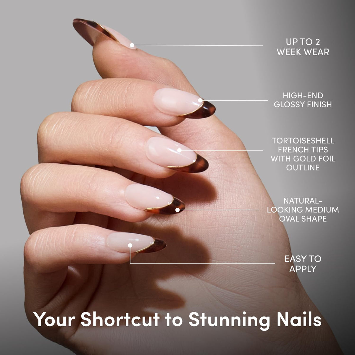Glamnetic Press On Nails kit components including glue and file