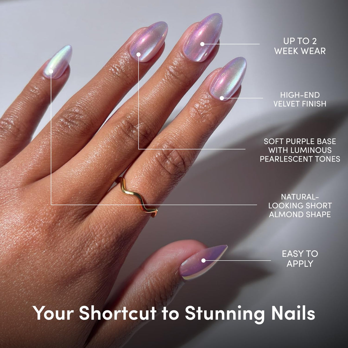 Glamnetic Press On Nails kit contents including glue and file