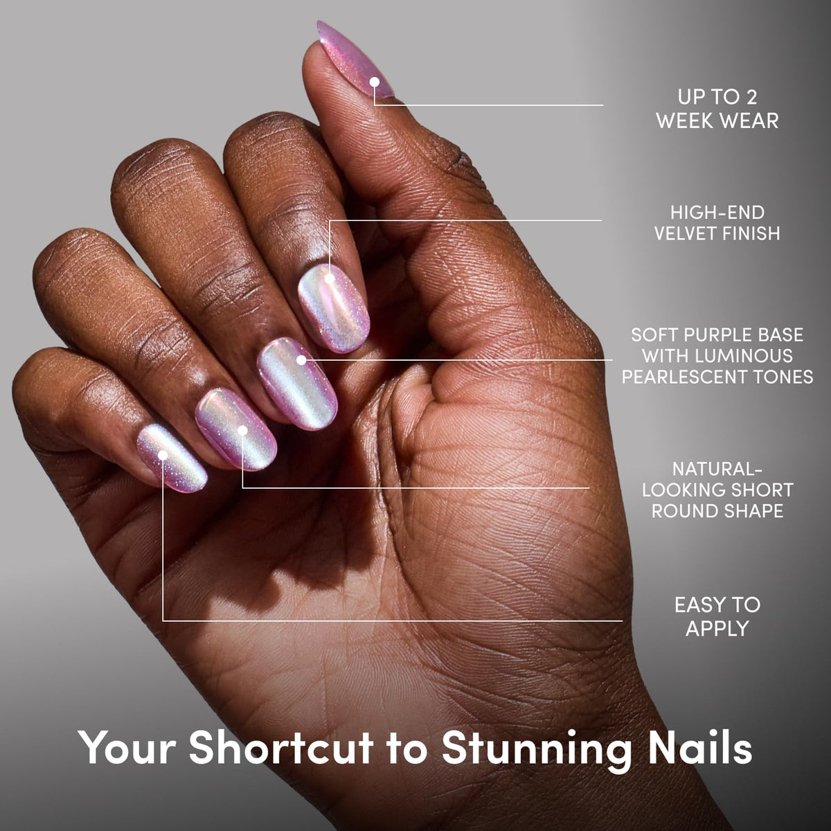 Glamnetic Press On Nails kit contents including glue and file