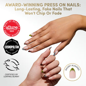Glamnetic Press On Nails kit including nail glue and cuticle stick