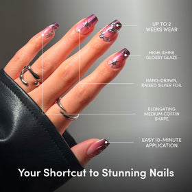 Glamnetic Press On Nails kit with glue and accessories