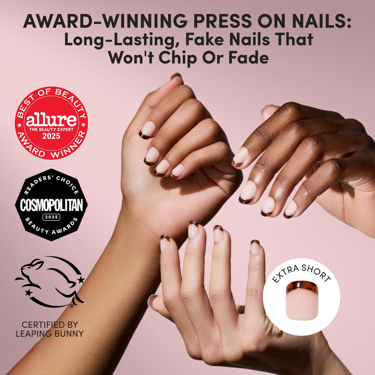 Glamnetic Press On Nails kit with nail glue and accessories
