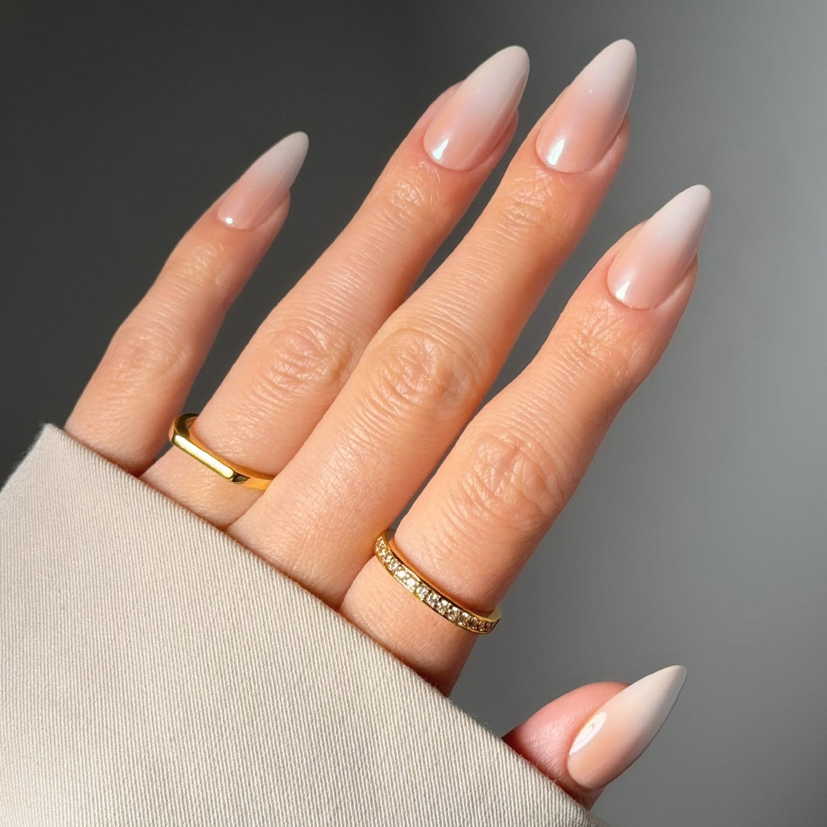 Glamnetic Press On Nails Medium Almond Glazed full kit front view