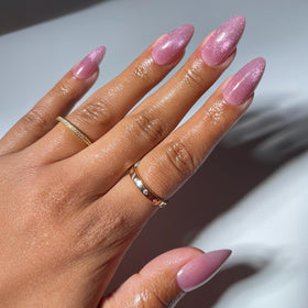 Glamnetic Press On Nails Medium Almond Velvet full kit front view