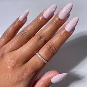 Glamnetic Press On Nails Medium Almond Velvet full kit front view