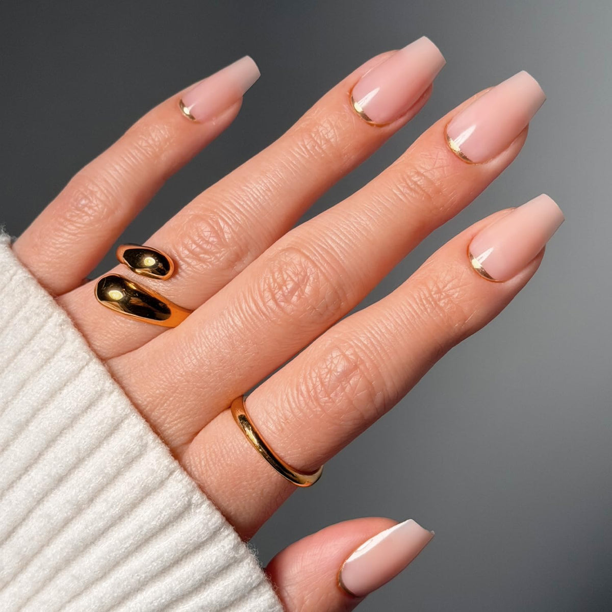 Glamnetic Press On Nails medium coffin glossy kit packaging