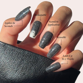 Glamnetic Press On Nails Medium Coffin Glow-in-the-Dark storage box